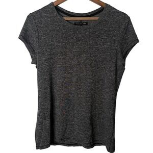 Rag & Bone Women's Grey Marled Short Sleeve T Shirt Top Size Medium Lightweight